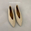 Meariasth Women's Square Toe Vintage Flats Soft Loafers Comfortable Leather Ballet Shoes for Female Dress Shoes Mujer