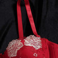 Beauwear Demi Cup Bra with Wire Floral Lace Bras for Women Unlined Lingerie