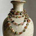 Bohemian Style Natural Shell Crystal Layered Necklace With A Light Luxury And High-end Feel Long Double-layer Seaside Accessory