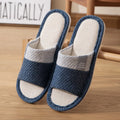 2026 Hot Sale Women Linen Slippers Spring Indoor Slides Couples Non-slip Wear-resistant Sandals Quiet Linen House Slippers