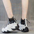 New Womens Shoes Trend High Top Chunky Sneakers for Woman Exquisite Plush Keep Warm Winter Shoes Designer Shoes Zapatos De Mujer