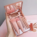 Brushes Small Complete Function Cosmetic Brushes Kit With Case And Mirror 5pcs Travel Size Makeup Brushes Set Mini Makeup