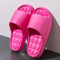 Fashion Women's Slippers Summer Indoor Solid Color Thick Soft Bottom Non-slip Cotton Home Leisure Shoes Couple
