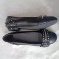 Flat Shoes Woman 2026 Spring New Shallow Mouth Flat Bottom Loafers Women's Rivet Leather Shoes Women's Flats and Loafers