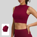 High Impact Gym Top Female Push Up Sports Bra Yoga Clothing Sports Vest Women Workout Crop Top Shockproof Brassiere With Pad
