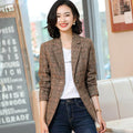 Fashion New Blazer Women's Coat Autumn/Winter Long Sleeve Office Dress Women's Coat Grey Coffee Women Clothing Blazers for Women