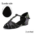 SWDZM Girls Latin Dance Shoes Tango Ballroom Shoes Ladies Girls Salsa Sandals Soft Sole Dancing Shoes for Women Dance Shoes