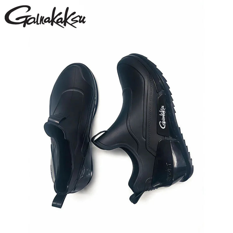 Men's Waterproof Non-Slip Short Ankle Rain Boots Lightweight Outdoor Galoshes for Fishing And Car Washing