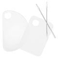 Lightweight Transparent Acrylic Mixing Palette Set for Makeup, Nail Art & Painting – 2PCS Blending Tray