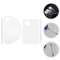 Lightweight Transparent Acrylic Mixing Palette Set for Makeup, Nail Art & Painting – 2PCS Blending Tray