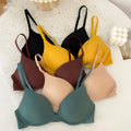 Simple Adjustable Push Up Bra Anti-sagging Shockproof Wireless Deep V Bra Lingerie Seamless Underwear Party
