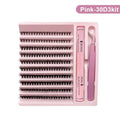 DIY Lashes Clusters Set Extensions Kit Fake eyelashes Mix Lash Clusters with Lash Bond Seal and Lash Applicator Tool Makeup