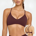 Women Fitness Backless Straps Minimal Bralette Sport Bra High Support  Gym Clothes Fitness Underwear Pilates Workout Yoga Top