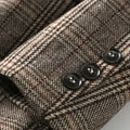 Vintage Blazer Women  Single Breasted Office Ladies Plaid Blazer Long Sleeve Loose Plaid Coat Jacket Women Blazers Female 2025