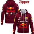2026 New Red Bull Racing Team 3D Printed Motorcycle Hoodie Autumn/Winter Casual Hoodie Men's Sportswear Sweatshirt