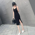 Polo Collar Knit Dresses for Women Summer Short Sleeve Slim Elegant Party Dress Casual Chic Stripe Vestido Feminino New Q715