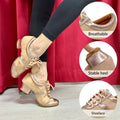Women Modern Dance Shoes For Latin Tango Salsa Party Ballroom Dance Shoes With Split Sole Teachers Indoor Training Dance Sneaker