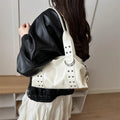 Women Handbag Luxury Women Underarm Bags Handbag Purses New In Vintage PU Leather Rivet Decoration Shoulder Crossbody Bag Gifts