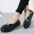 Women Flats Genuine Leather Fashion Tenis Women Shoes Moccasins Ballet Flats Slip On Women Shoe Black Zapatos De Mujer Plus Size