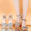 New Fashion Women's Sandals Gold and Silver Low Heel Casual Shoes Women Open Toe Summer Light Fashion Women's Shoes