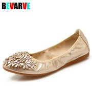 Plus Size 35-41 Women Shoes 2025 New Loafers Slip on Flat Shoes Woman Foldable Ballet Flats Ladies Shoes zapatos mujer