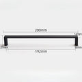 96-320mm Pitch-row Long Cabinet Door Handle Modern Simple Handles for Wardrobe and Drawer Dresser Zinc Alloy Shoe Cabinets Pulls