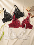 Women Lace Underwire Unpadded Bra Push Up Demi Cup Sexy Lingerie Comfortable Full Support T-Shirt Bras for Daily Wear