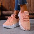 Women’s stylish, breathable, knitted sports shoes for spring and autumn. Casual, lightweight, soft-soled walking shoes