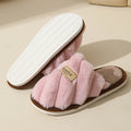 Winter Warm Plush Women Slippers Non Slip Soft Shoes Comfort Flat Heel Indoor Bedroom Couple's Slippers for Home Shoes