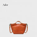 Genuine Leather Handbag Women Vintage Handbags Vegetable Tanned Cowhide Tote Bags Shoulder Crossbody Bag Casual Everyday Purse
