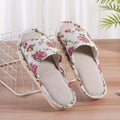 Fashion Floral Slippers Women Casual Comfortable Indoor Home Flat Shoes Anti Slip Sandals Spring Autumn September Essential