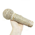 Women Bag Evening Clutch XIYUAN New Brown Microphone Shape Evening Clutch Bag Women Luxury Rhinestone Party Handbag Bling Crystal Wedding Bridal Purse