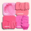 4-in-1 Glow Blush and Mario Brush Set Blush Filter Flush Eye Check Blush Palette Matte Shimmer Long Lasting Women Daily Cosmetic
