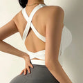 High Impact Sports Bra Red Yoga Bras Women Shockproof Push Up Brassiere Spots Top Crop Underwear Fitness Gym Shirt Sportswear
