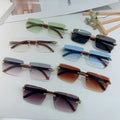 Fashion Rimless Sunglasses Men Women Populare Frameless Sun Glasses Male Female Classic Small Square Summer Traveling Shades
