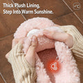 Cute Little Sheep Plush Slippers Women Winter Warm Thick Soft Sole House Shoes Indoor Fuzzy Non-Slip Comfortable Home Slides