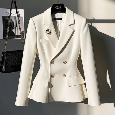 2025 New Autumn Women Blazers Korean Casual  All-Match Solid Suit Women Jacket Fashion Office Blazer Female Coats Outerwear Tops