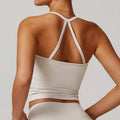 Yoga Fitness Bras Fitness Top Vest Skin Friendly Pilates Top Beautiful Back Design Suspension Women's Slim Fit Nude Sports Bra
