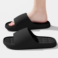 Unisex Bathroom Slippers Cloud Cushion Slides Summer Flat Sandals Thick Platform Shoes Man Indoor Non-Slip Couple Flip Flops
