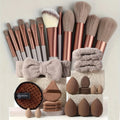 Makeup set kit 33pcs beauty set makeup kit large and small beauty sponges for flawless makeup application and removal of makeup full set
