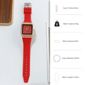 Simple Rectangle Ladies 2023 New Brand Quartz Watch Fashion Calendar Woman Watches Sports Silicone Strap Clock Gift Wristwatch