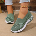 Women's Lightweight Durable Knit Sneakers Microfiber Breathable Spring Summer Outdoor Daily Commute Casual Walking Shoes