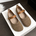 Square Toe Widefit Moccasins Woman Suede Leather Flats Shoes Strap Buckle Loafers Female Comfy Barefoot Mary Janes Ladies Tabis