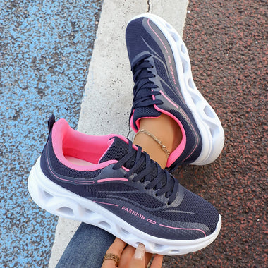 Women's Casual Lace-Up Sneakers, Lightweight and Comfortable Women's Shoes