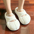 Lovely Cat Paw Fluffy Fur Indoor Slippers Women Winter 2026 Cute Warm Plush Home Slippers Plus Size Kawaii Furry Shoes Unisex