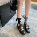 Riband Ballerinas Flats Women's Ballet Dance Shoes Round Toe Mary Janes Casual Loafers Ladies Espadrilles Designer Zapatos Mujer