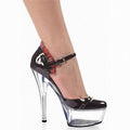 13cm High Heeled Pumps Mixed Colors Buckle Strap round Toe Queen Shoes Sexy Fetish Trend for Stripper Special Offer
