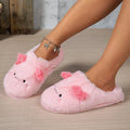 Winter Women Pink Axolotl Cute Cartoon Plush Slippers Indoor Fuzzy Warm Non-slip Bedroom Anti-slip Fluffy Shoes