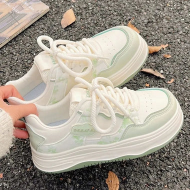 Spring and Autumn Elegant Round Head Running Sports and Leisure Shoes Fashionable Best Selling New Comfortable Women's Shoes