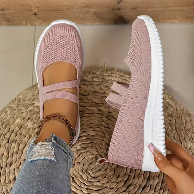 Women Casual Flat Mesh Single Shoes Solid Color Breathable Light Lace Up Daily Walking Ladies Fashion Outdoor Comfort Footwear